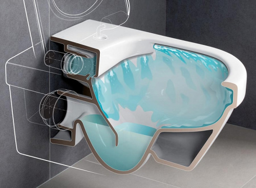 Унитаз Villeroy&Boch Architectura Plus 4687hr01, подвесной, безободковый, с микролифтом
