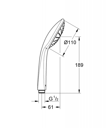 Лейка для душа  EUPHORIA Mono GROHE 27265000