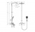 27113400 Raindance Select E 360 Showerpipe для ванны, ½’, белый/хром 27113400 Raindance Select E 360 Showerpipe для ванны, ½’, белый/хром