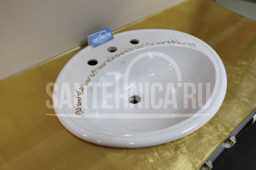 Комплект мебели Villeroy&Boch Amadea Royal: Тумба 35-0298111 с раковиной 41-038902, цвет-белый