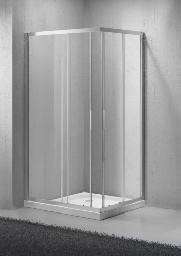 Душевой уголок BELBAGNO SELA-AH-2 прозрачное усл. разм., мм:1000x800x1900 габариты с диапазоном регулировок, мм:(980-1005)х(780-805) Шир. вх., мм:562