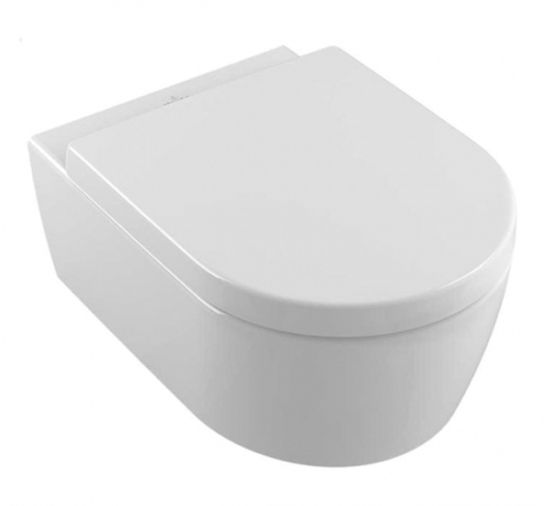 Унитаз Villeroy&Boch Avento 5656 HR01 с крышкой-сиденьем Soft-Close, альпийский белый