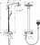 Hansgrohe 27126400 Raindance Select E 300 2jet Showerpipe, 1/2, белый/хром