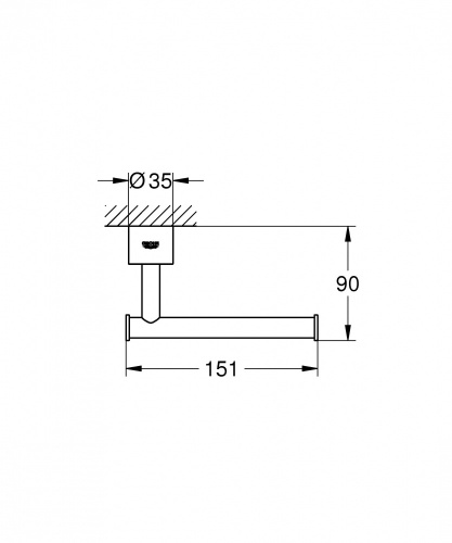 Держатель для туалетной бумаги Grohe Atrio New 40313003