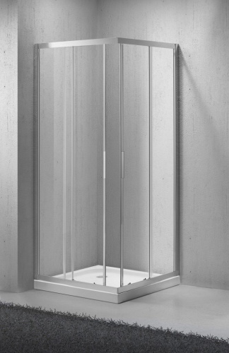 Душевой уголок BELBAGNO SELA-A-2 прозрачное усл. разм., мм:850x850x1900 габариты с диапазоном регулировок, мм:(830-855)х(830-855) Шир. вх., мм:522