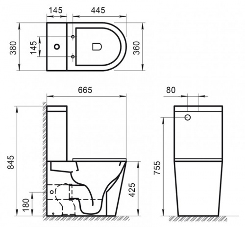Бачок унитаза BelBagno, BB2141T
