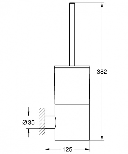 Ершик туалетный Grohe Atrio New 40314003