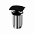Донный клапан с системой Клик-клак с переливом,квадратная крышка, CEZARES, цвет: белый матовый