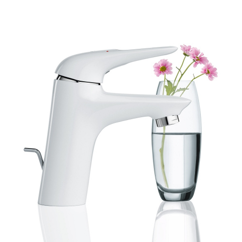 Grohe 33558LS3 Eurtostyle Смеситель для раковины 84 мм со сливным гарнитуром EcoJoy