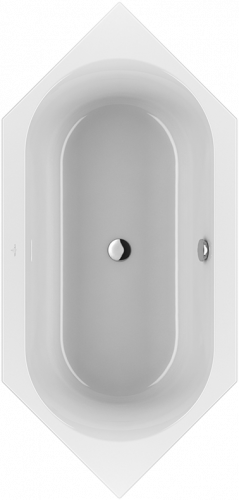 Акриловая ванна Villeroy&Boch Loop&Friends 190 x 90 UBA199LFO6V-01, внутри овал