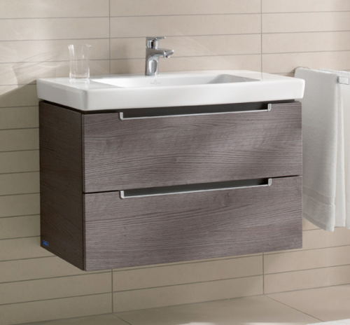 Тумба под раковину Villeroy&Boch Subway 2.0, A696 00DH, белый глянцевый, 78,7*52*44,9 см