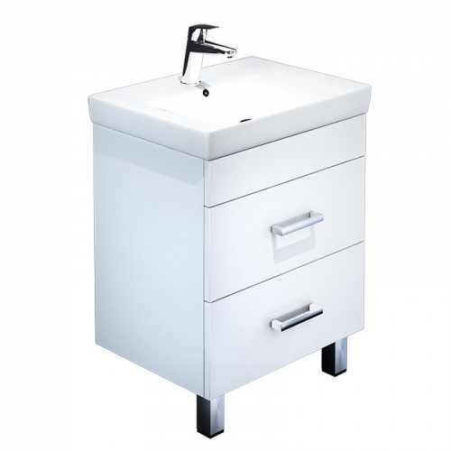 Тумба с раковиной IDDIS Custo 55 напольная белая (CUS55W0i95K)