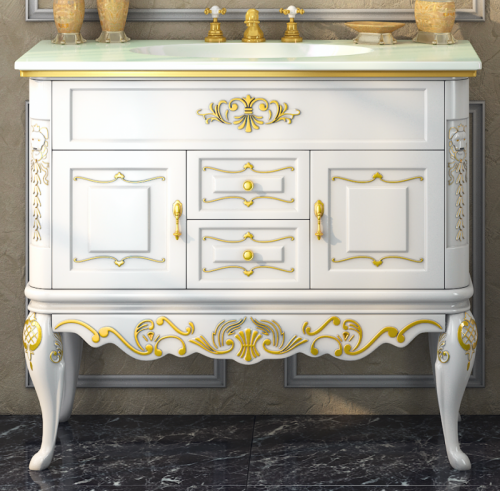 Bianco 80 с 2-мя ящиками бежевая сусальное золото Л-Бья01080-3812Я