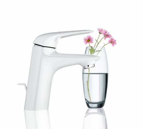 Смеситель для раковины Grohe Eurostyle 2015 23707LS3, с донным клапаном, белая луна