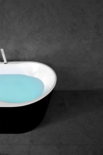 Ванна акриловая BelBagno BB200-1700-800-NERO, 170x80 см, цвет черный