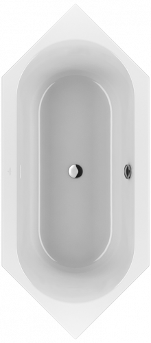 Акриловая ванна Villeroy&Boch Loop&Friends 205 x 90 UBA205LFO6V-01, внутри овал