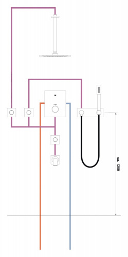 Верхний душ Grohe Rainshower F-series 27271LSO, белая луна