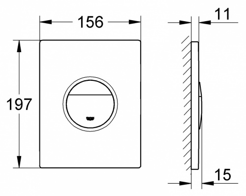 Панель Grohe Nova Cosmopolitan 38847LS0, белая луна