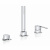 Смеситель Grohe Plus 23845003 для ванны, на 3 отверстия Смеситель Grohe Plus 23845003 для ванны, на 3 отверстия