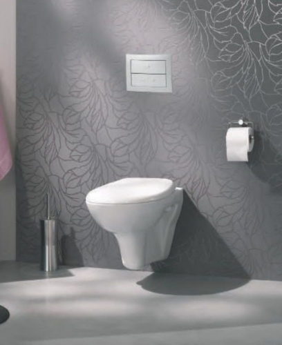 Инсталляция Wirquin Pro Lineo Sunrise H230 55975002 с подвесным унитазом Santek Бореаль, с плоской клавишей серии Design хромированной, с крышкой-сиде