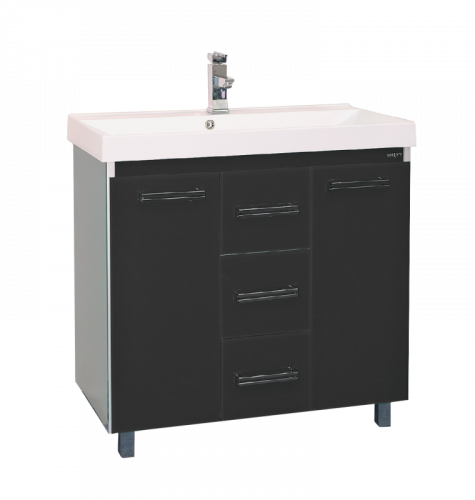 Джулия Qvatro - 75 с 3-мя ящиками черная Л-Джк01075-0210Пр3Я