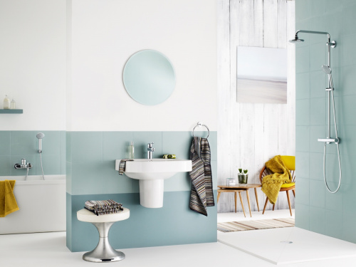 Europlus II Смеситель Grohe однорычажный для раковины гладкий корпус