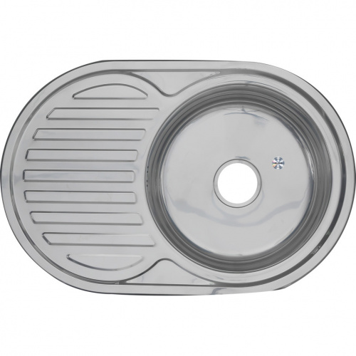 Мойка 7750 R MELANA 0,8/180 врезная овальная с сифоном (093 t Ra *12)