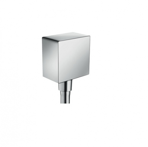 26455000 FixFit Square Шланговое подсоединение с клапаном обратного тока, хром
