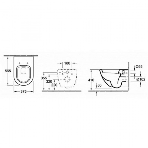 Унитаз Villeroy&Boch Verity Design подвесной 5671 H1 01