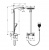 27127400 Raindance Select E 300 3jet Showerpipe, ½’, белый/хром