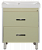 Джулия QVATRO - 75 Тумба с 2 ящ. бежевая Л-Джк01075-03102Я