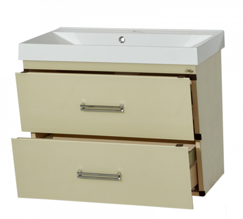 Джулия QVATRO - 65 Тумба подвесная с 2 ящ. конус бежевая Л-Джк01065-0310ПК2Я